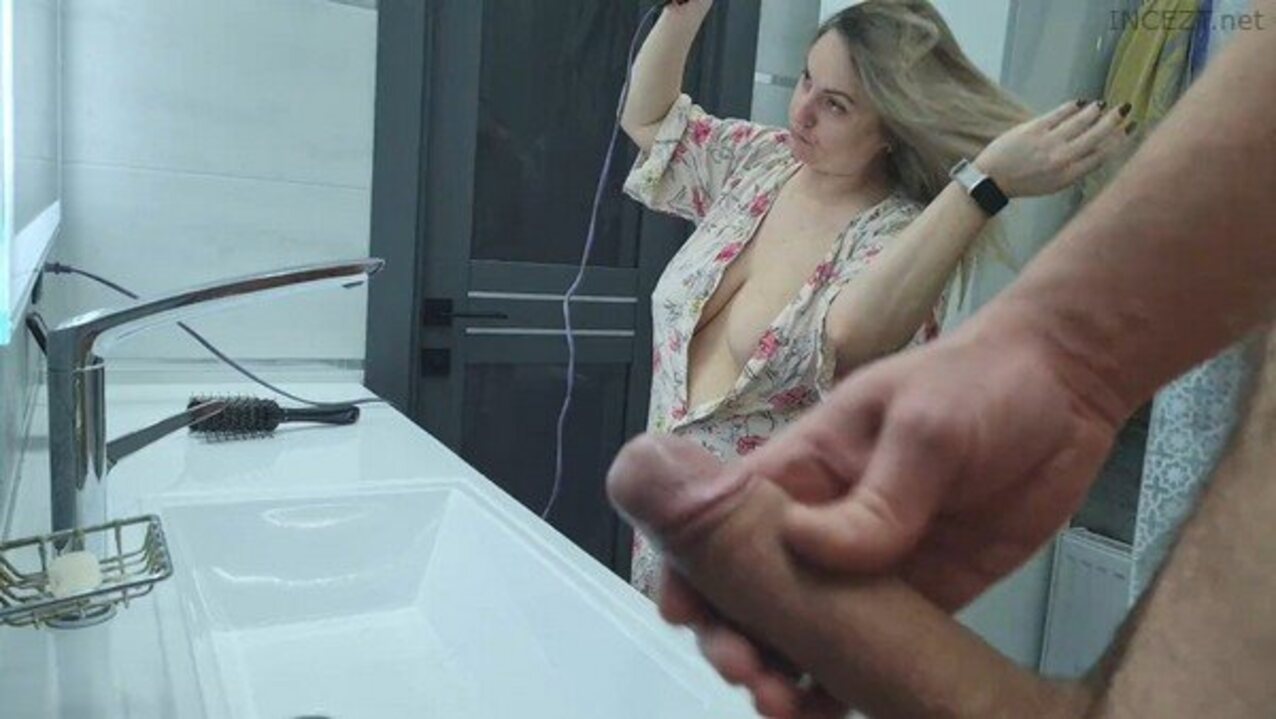 busty milf bathroom