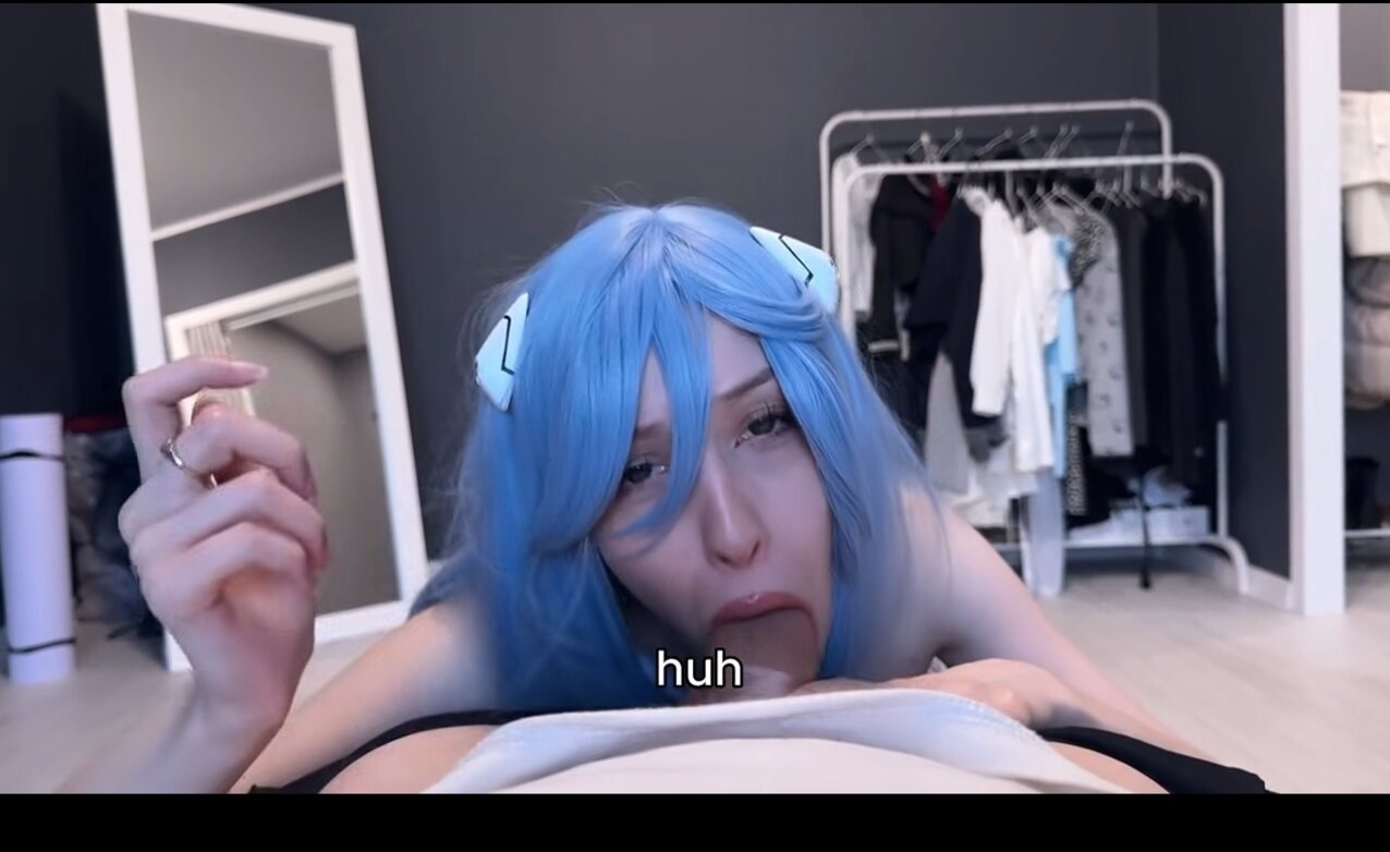 tits cosplay blue