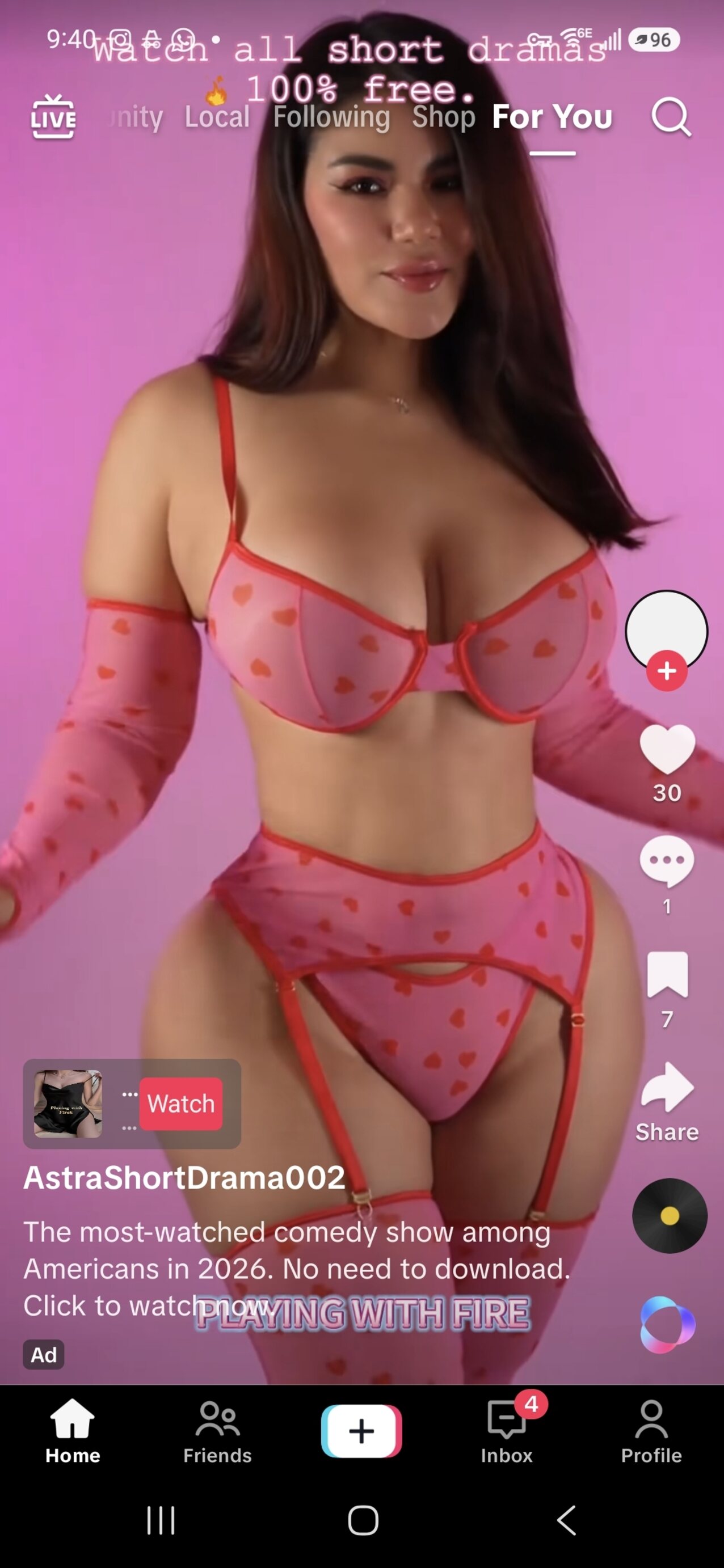 tiktok busty lingerie