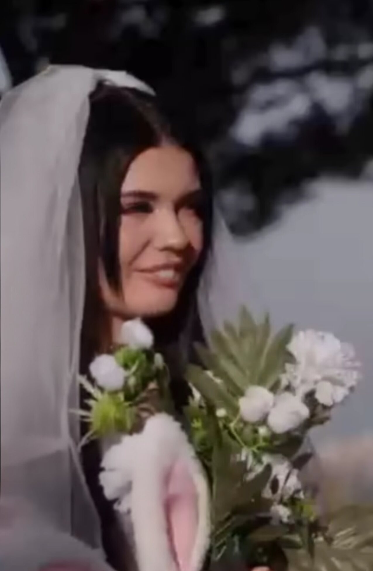 wedding dark hair big tits