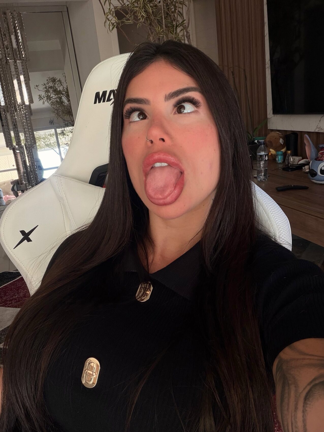 ahegao tongue big lips