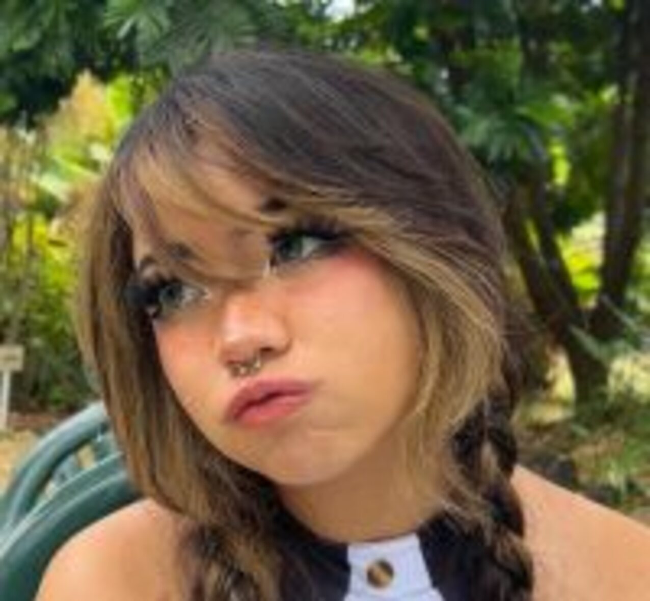 piercing egirl selfie