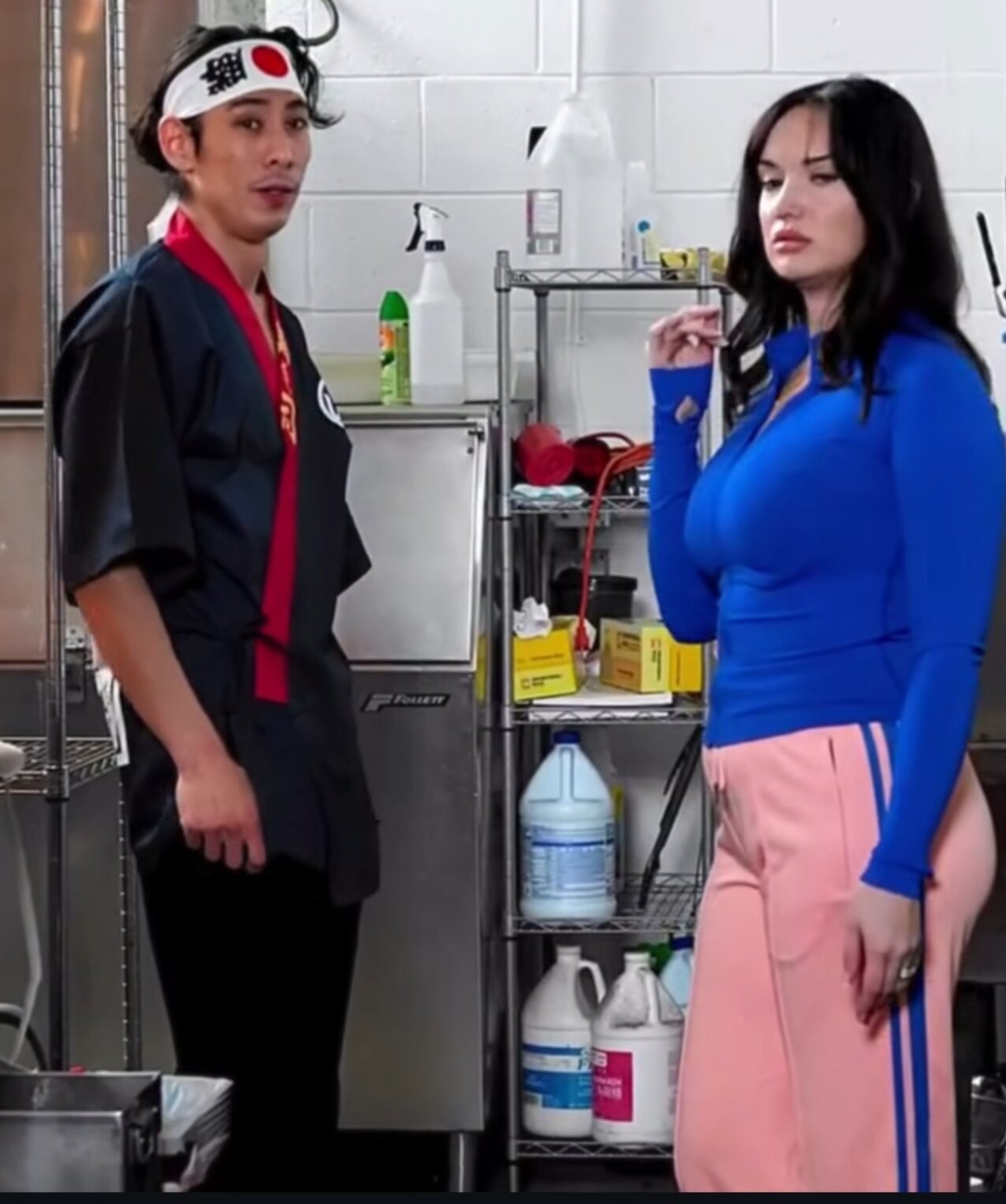 kitchen cook threesome