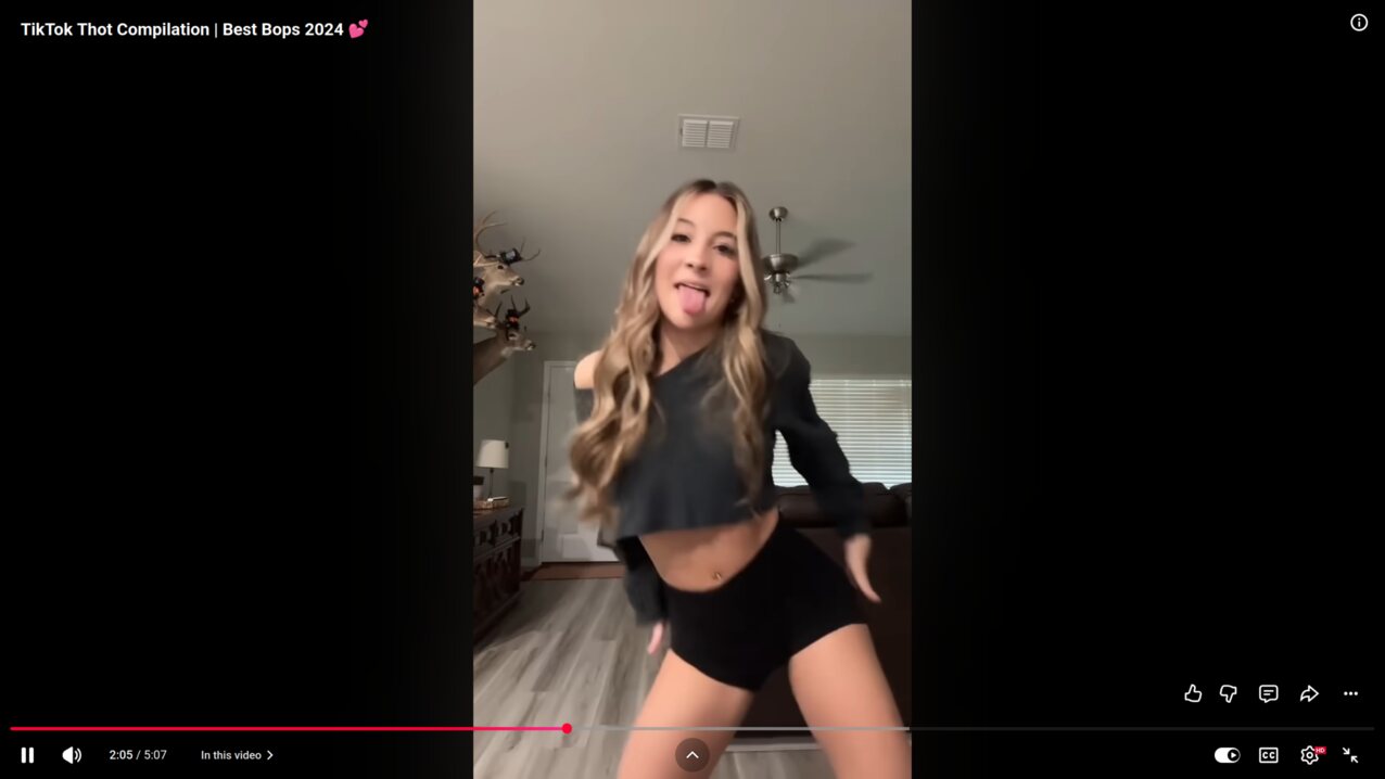 tiktok white girl dancing
