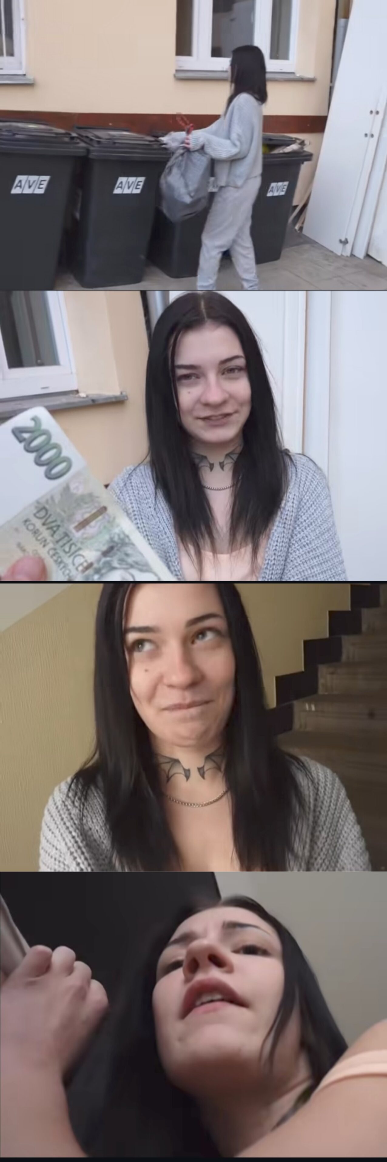 stranger brunette black hair