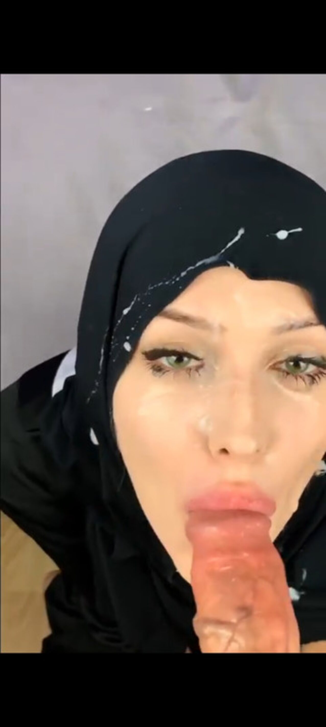 hijab blowjob sloppy