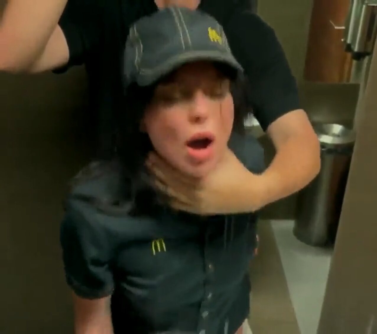 work bathroom backshots