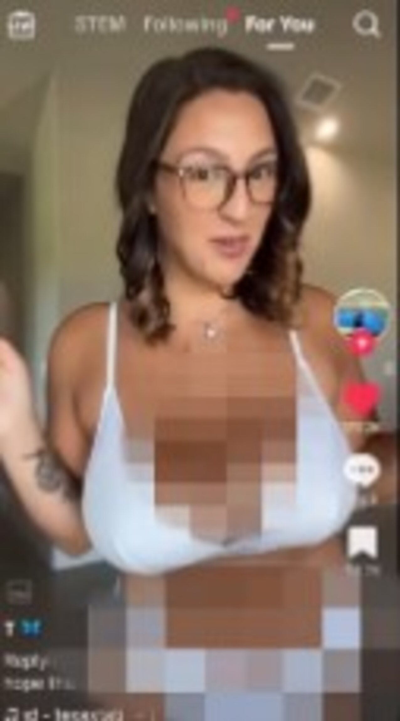 large tits glasses brunette