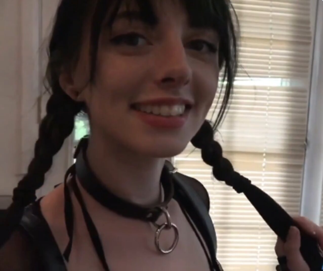 teen pigtails goth