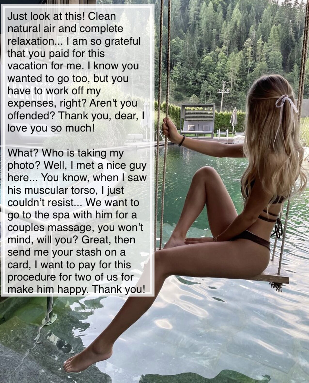 hot blonde vacation