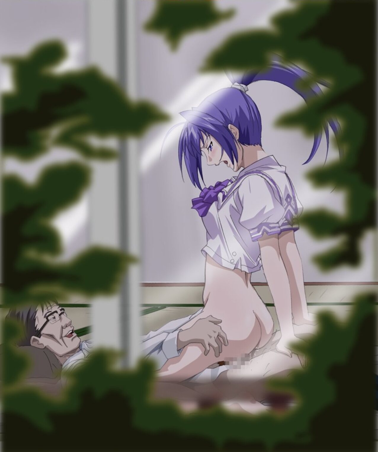 blue hair sex animated