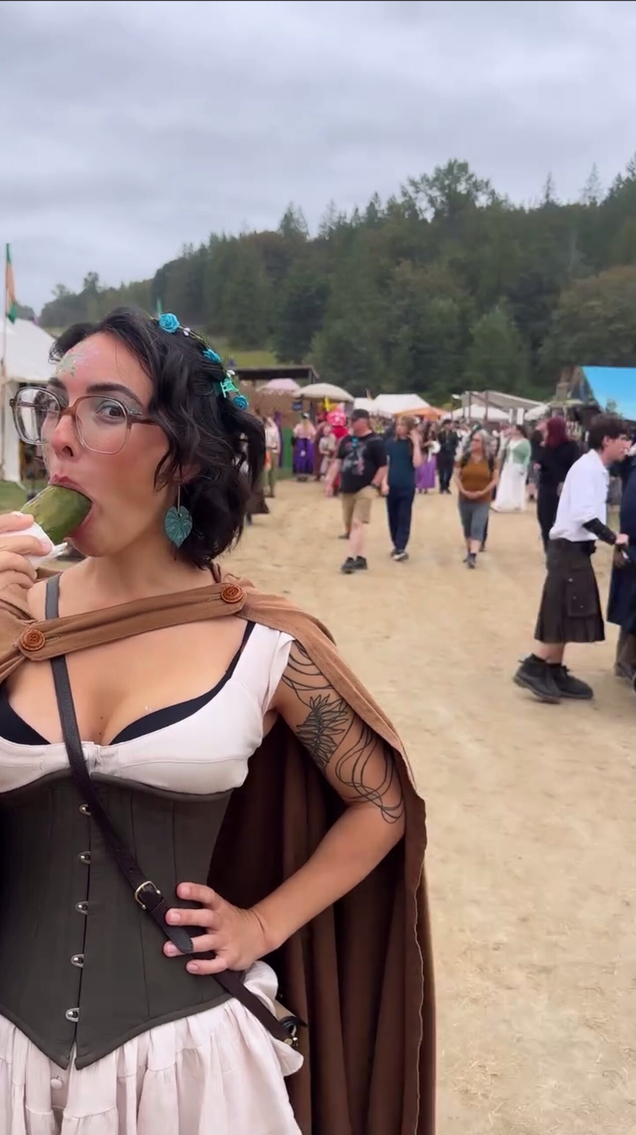 deepthroat cucumber blowjob