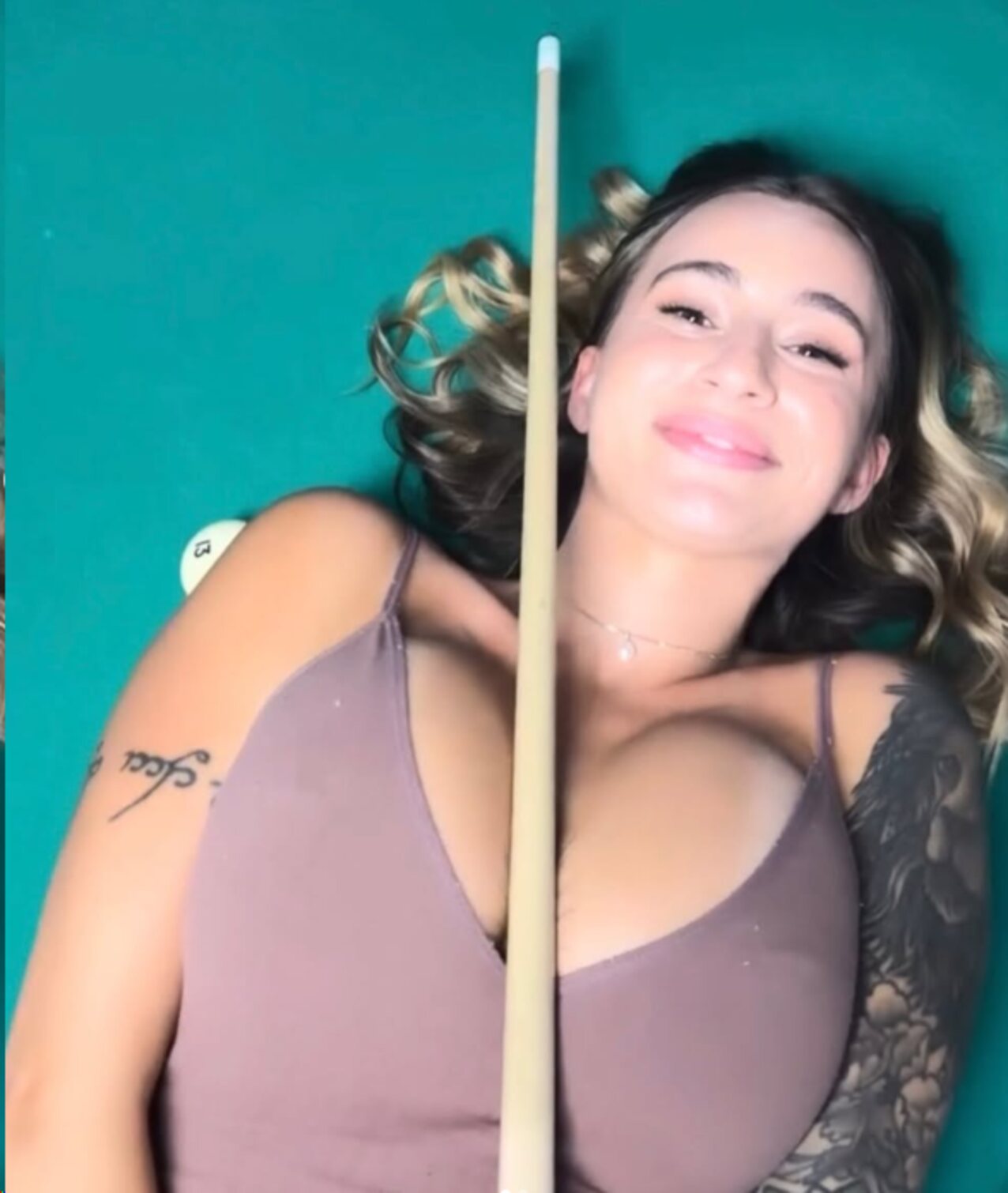 amateur big tits pool