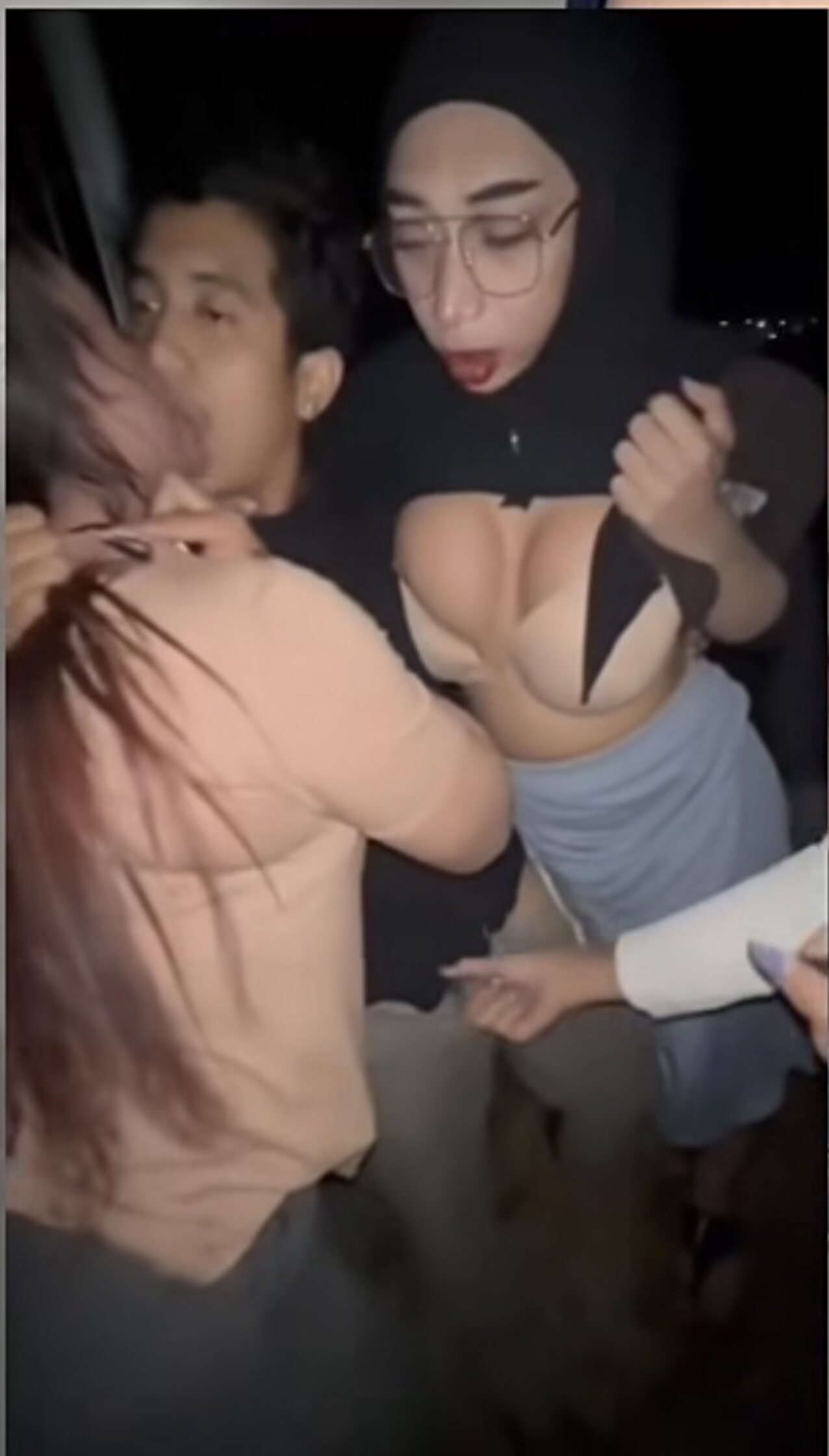 glasses big tits threesome or more