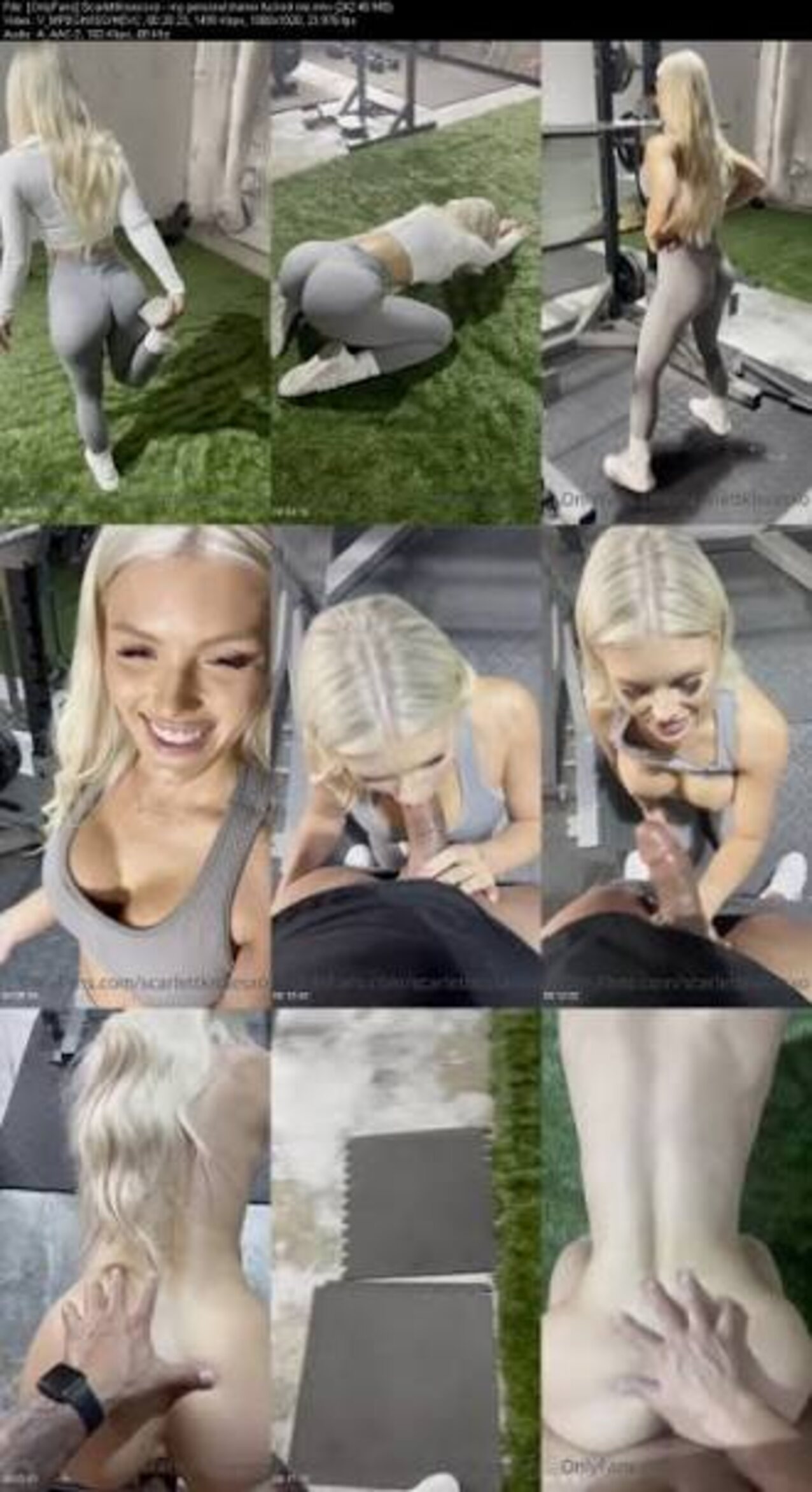 scarlett kisses workout fuck