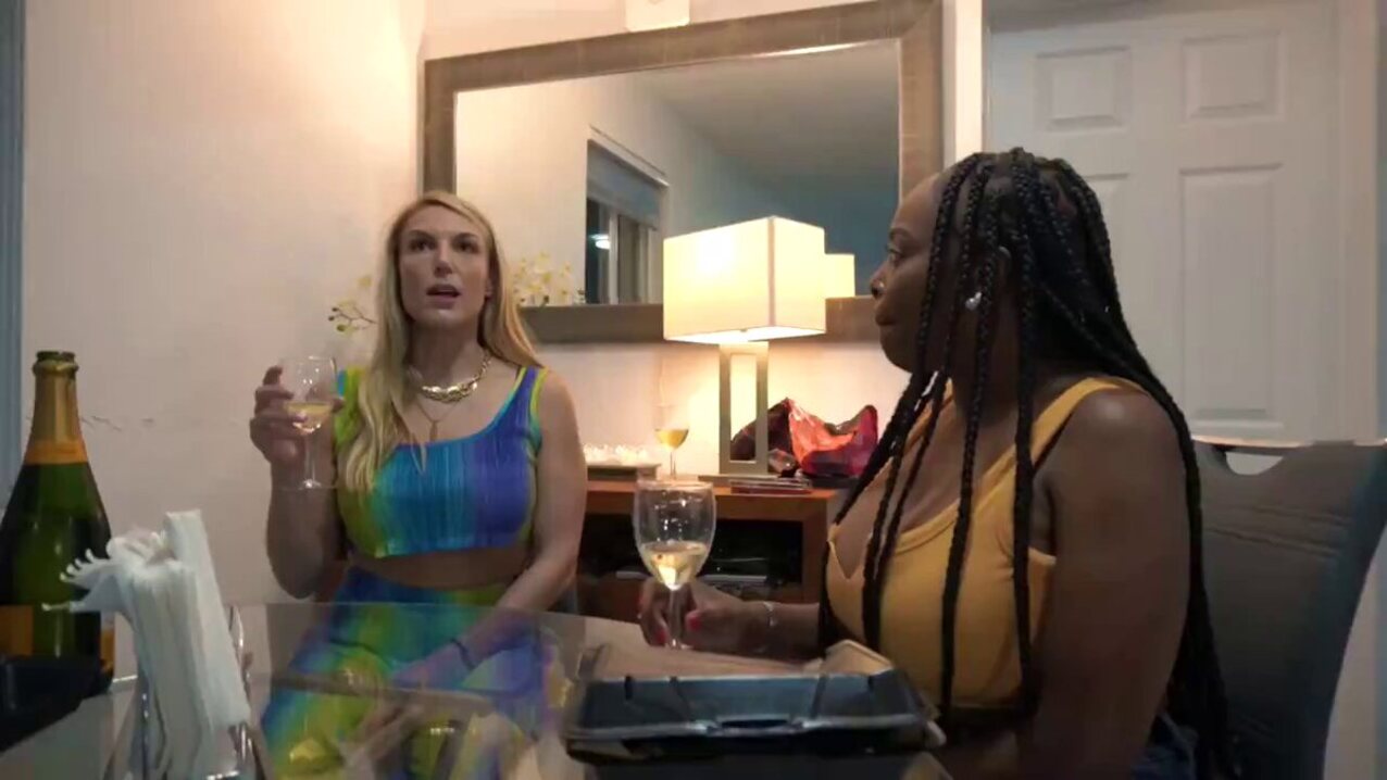 ebony fourthsome blonde