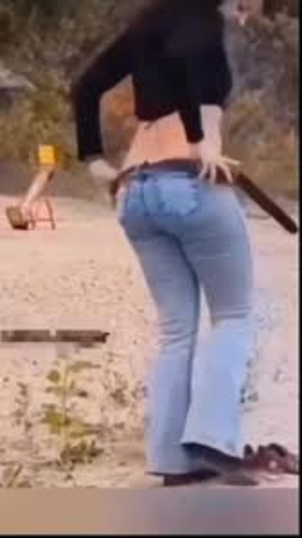 public jeans undressing