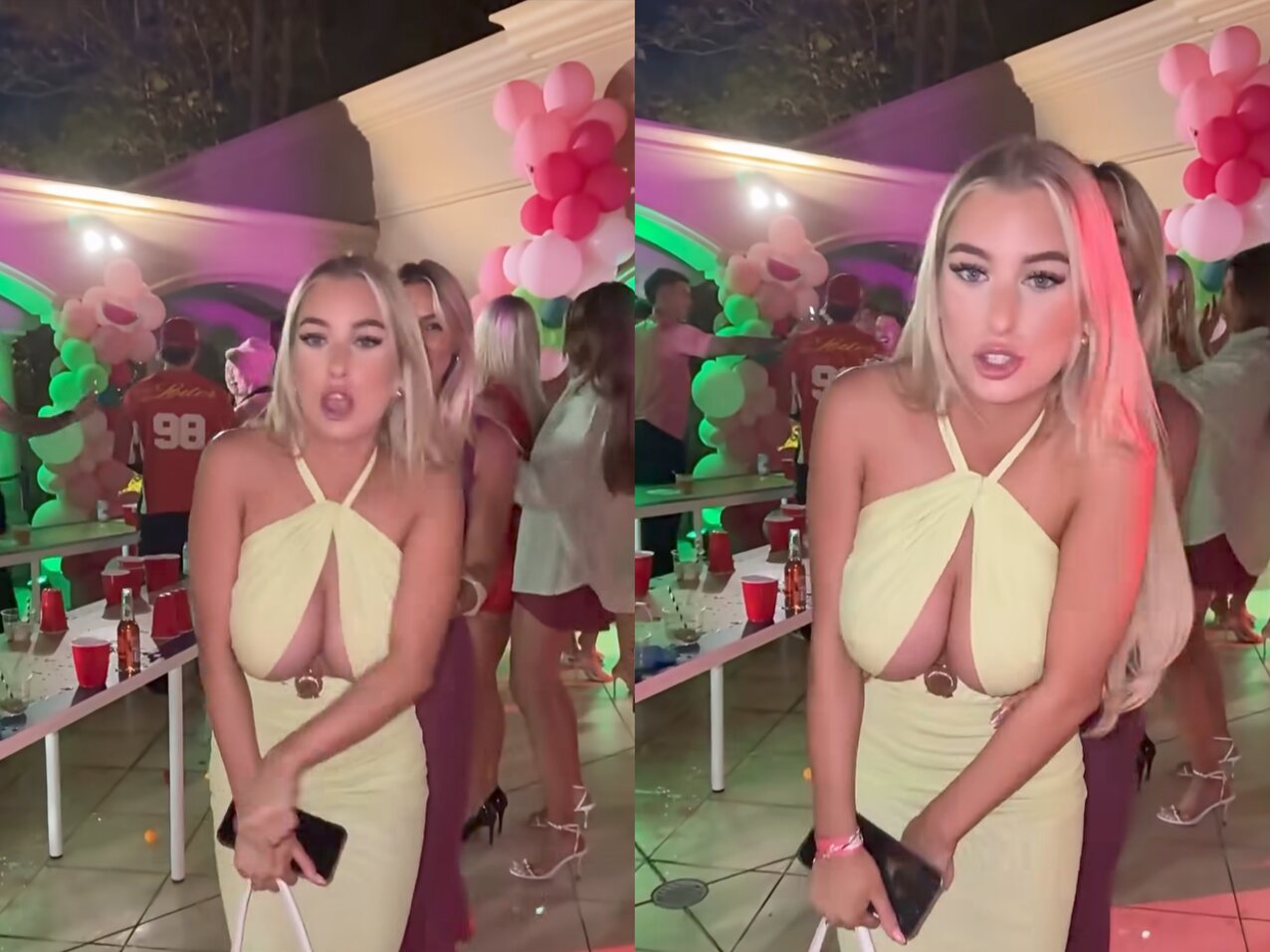 blonde dress nightlife