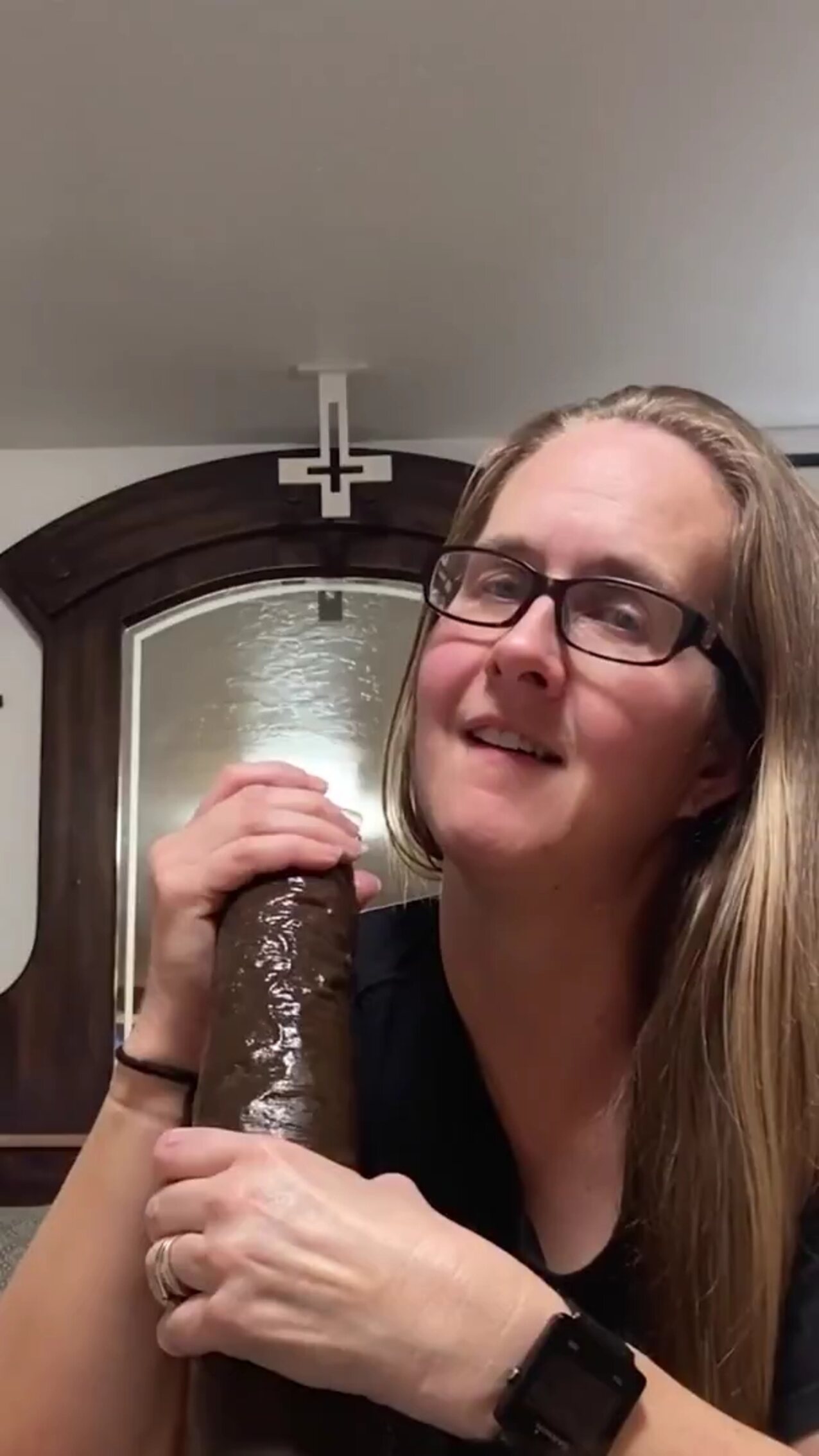 blonde dildo bbc