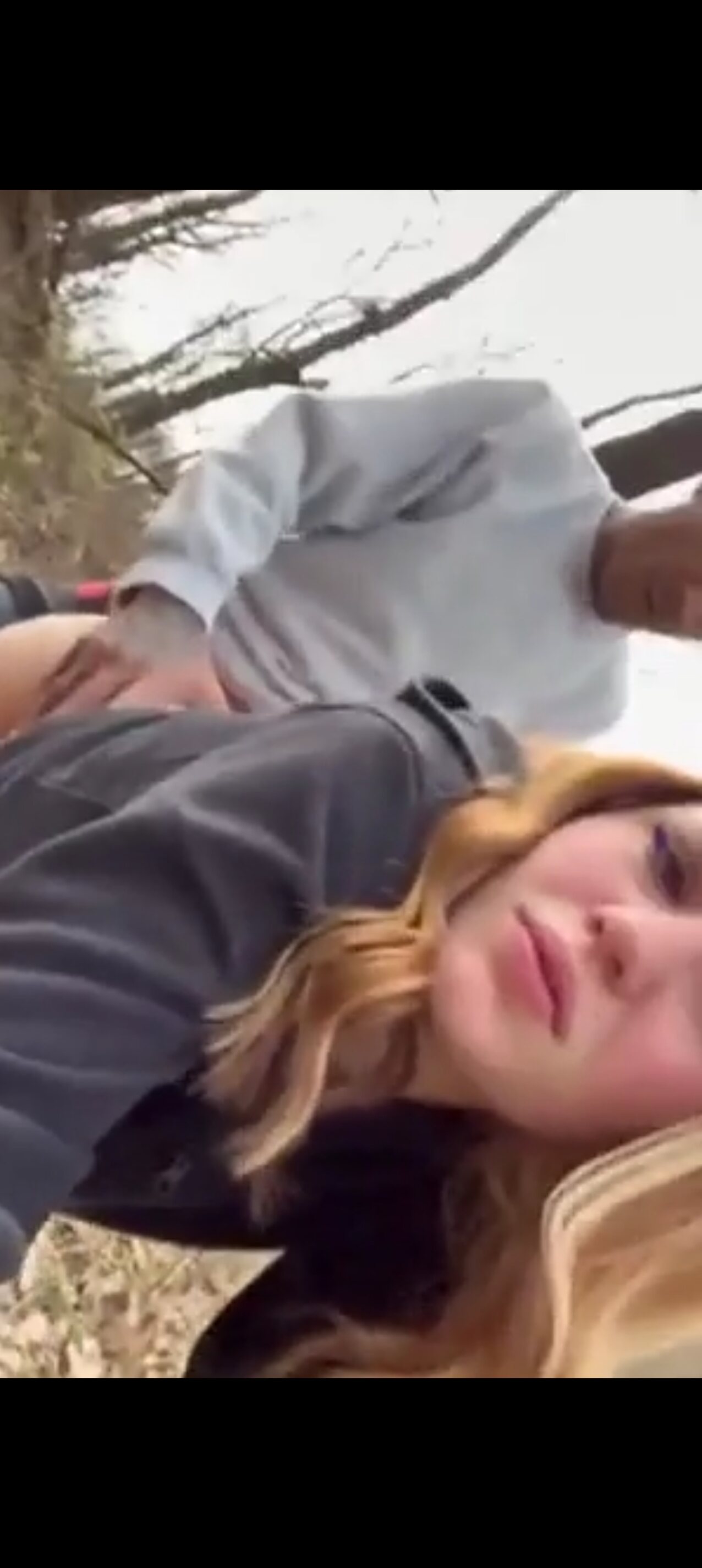 blonde girl forest fucking cute
