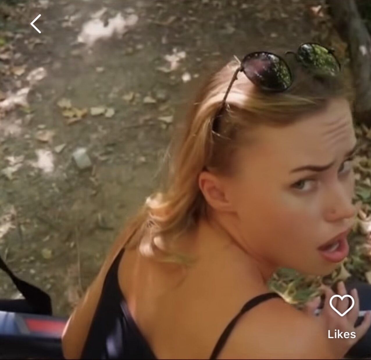 blonde euro outdoor