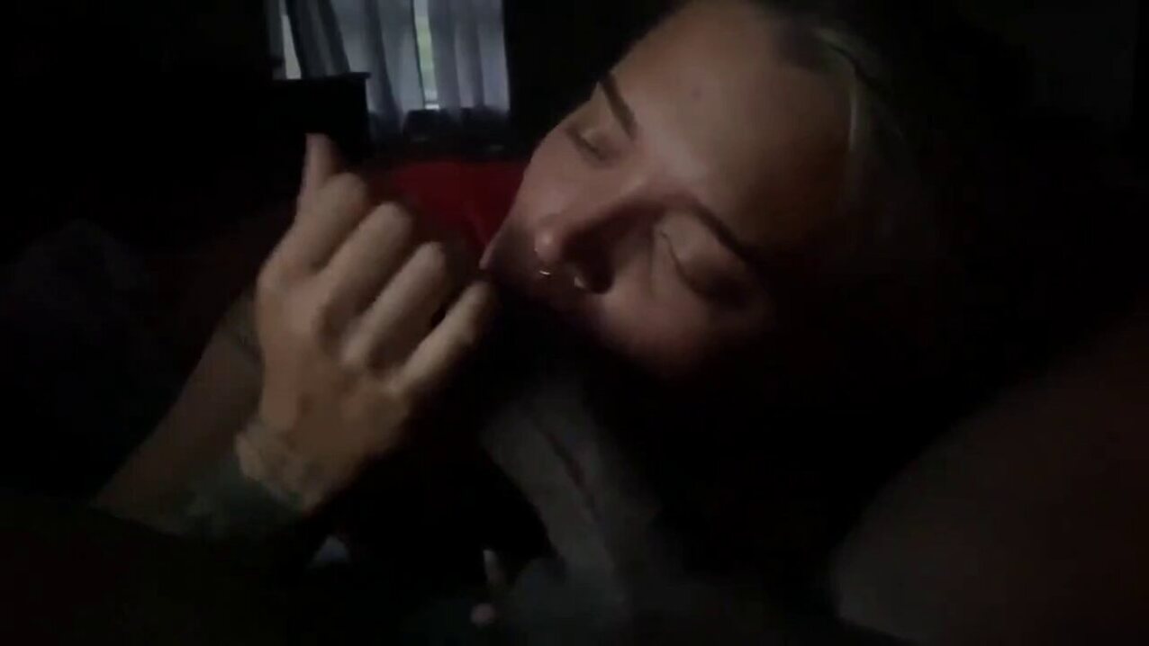 blowjob interracial blonde