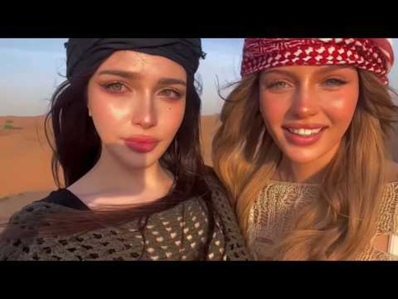 arab brunette blonde