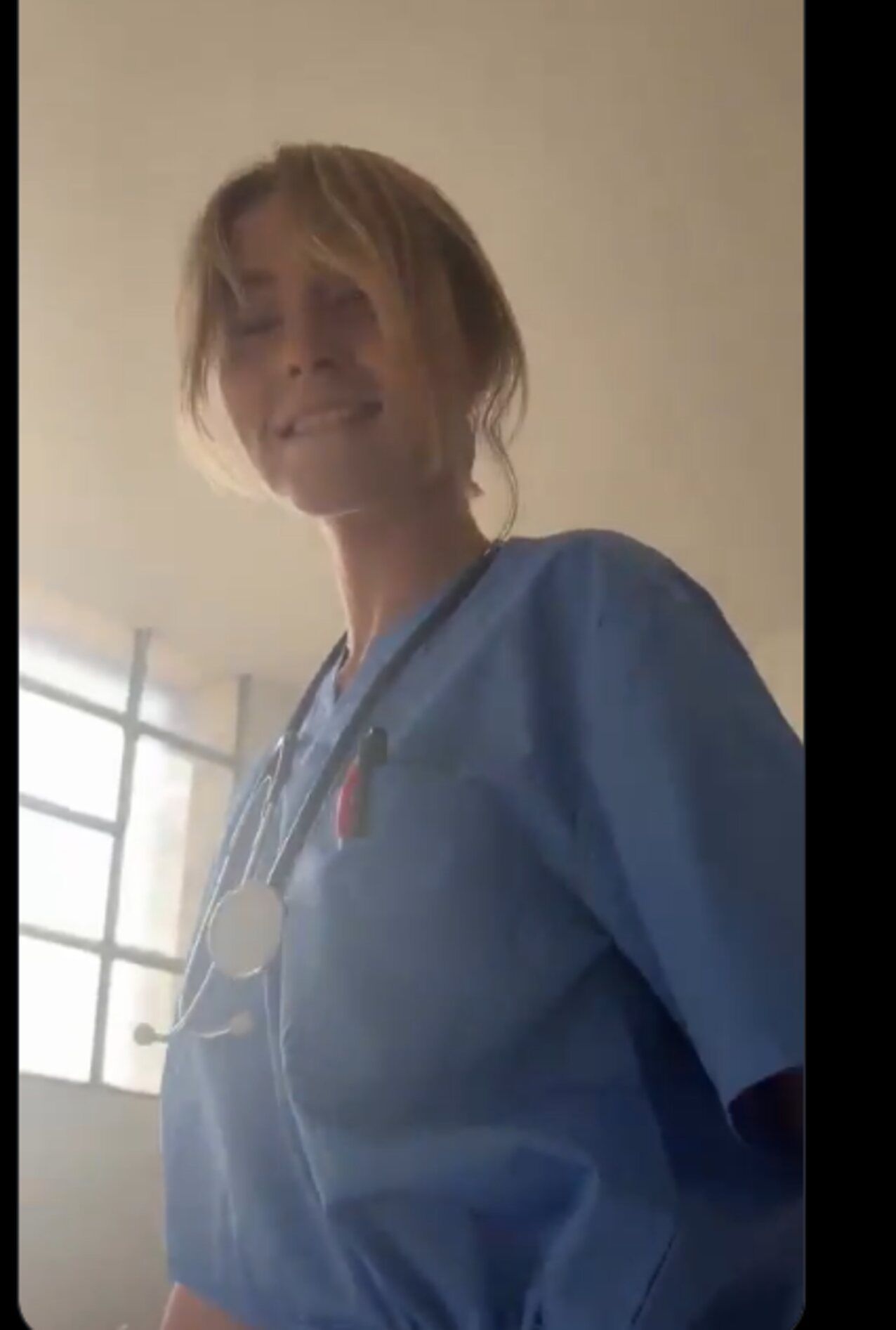 blonde nurse handjob