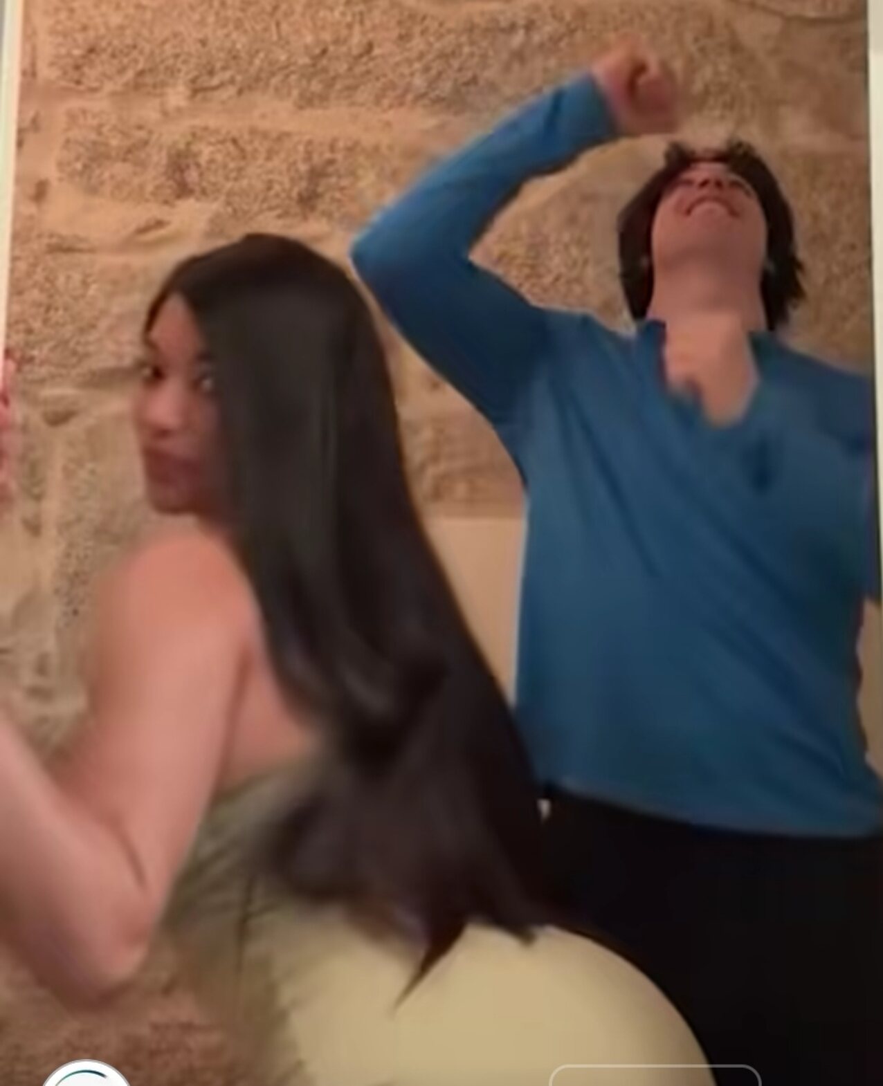big natural tits big ass long hair