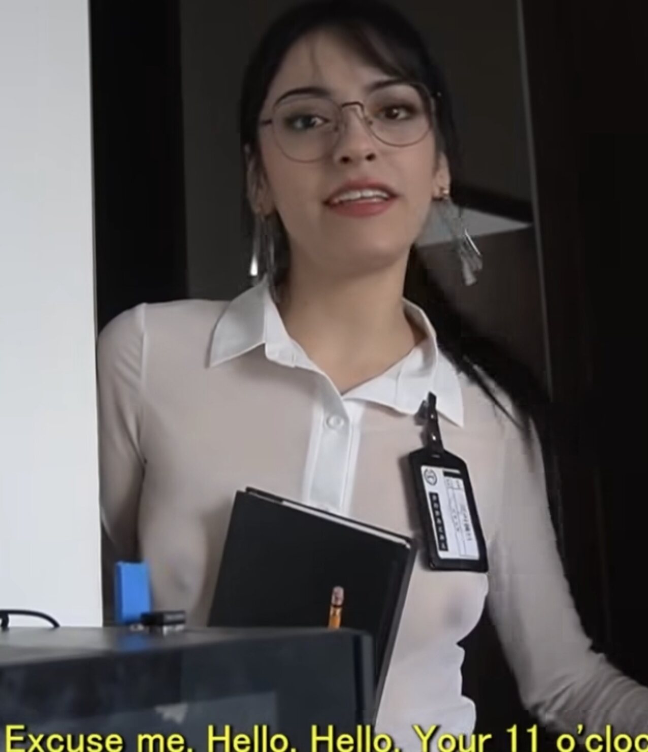 dark hair see through shirt latina