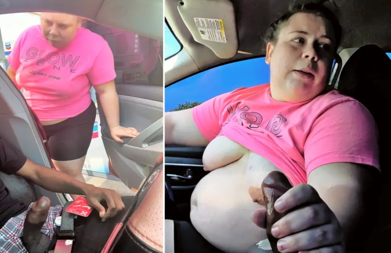 big tits chubby public