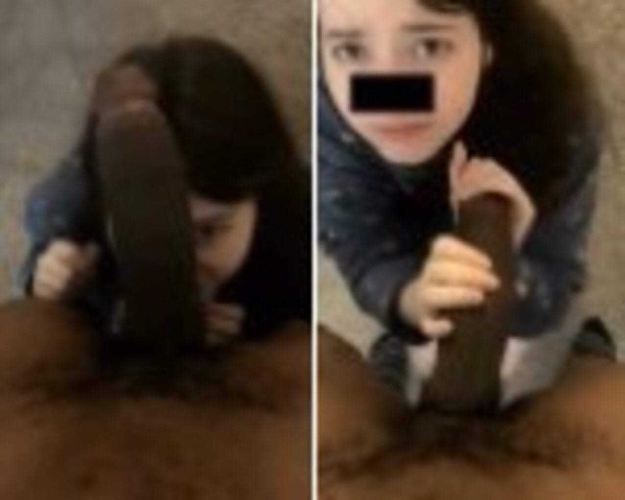 interracia brunette blowjob