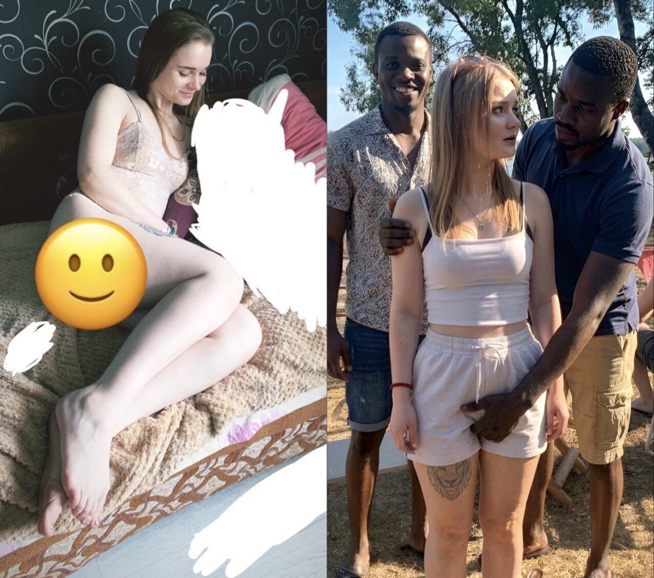 pussy blonde blacked