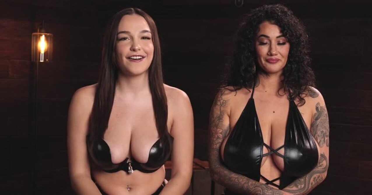 large tits curly hair navel piercing