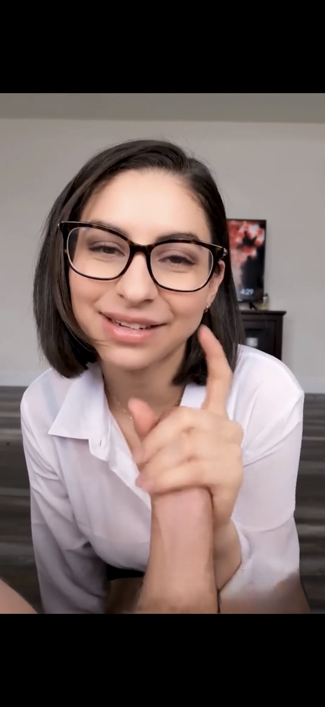 big tits glasses deepthroat