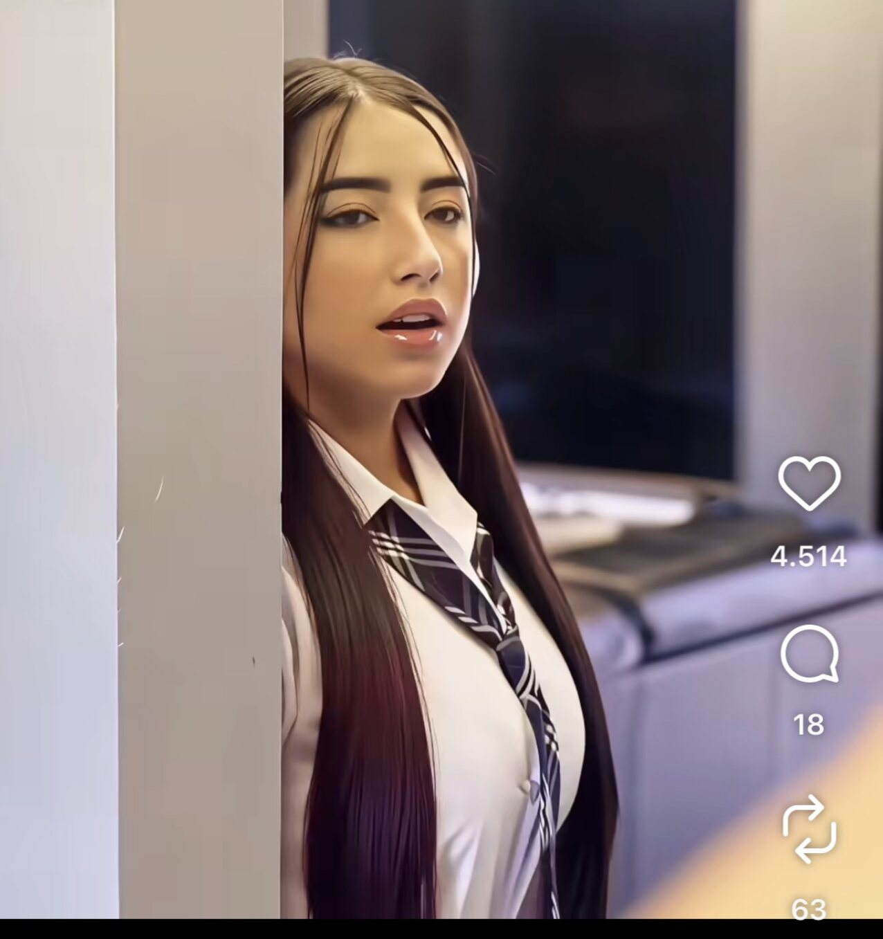 brunette latina caught