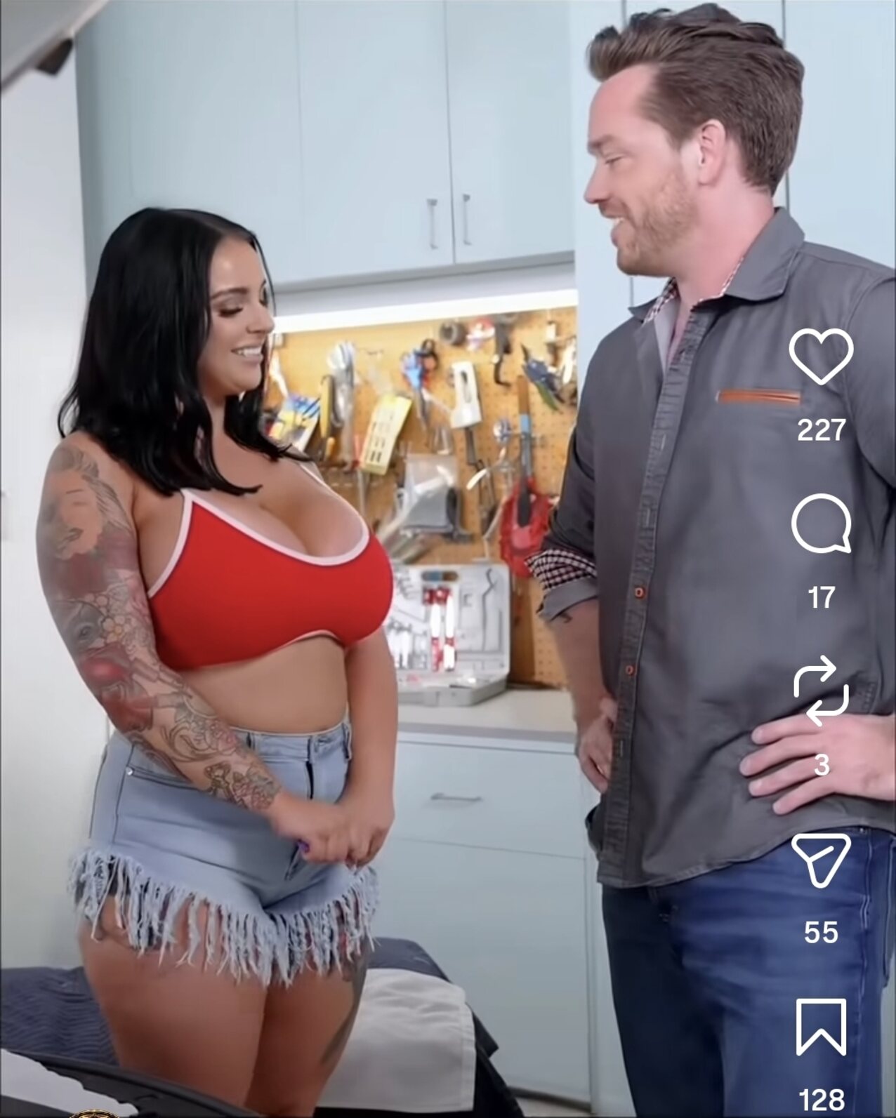 bigtits mechanic threesom