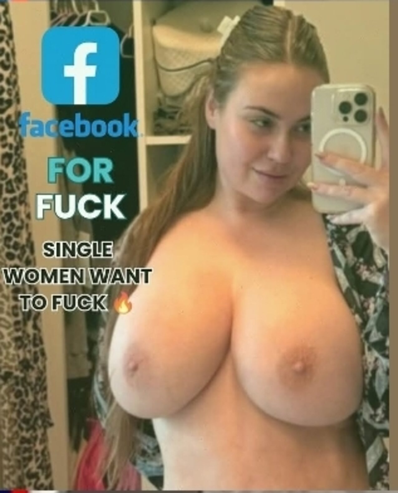 big boobs selfie advertising