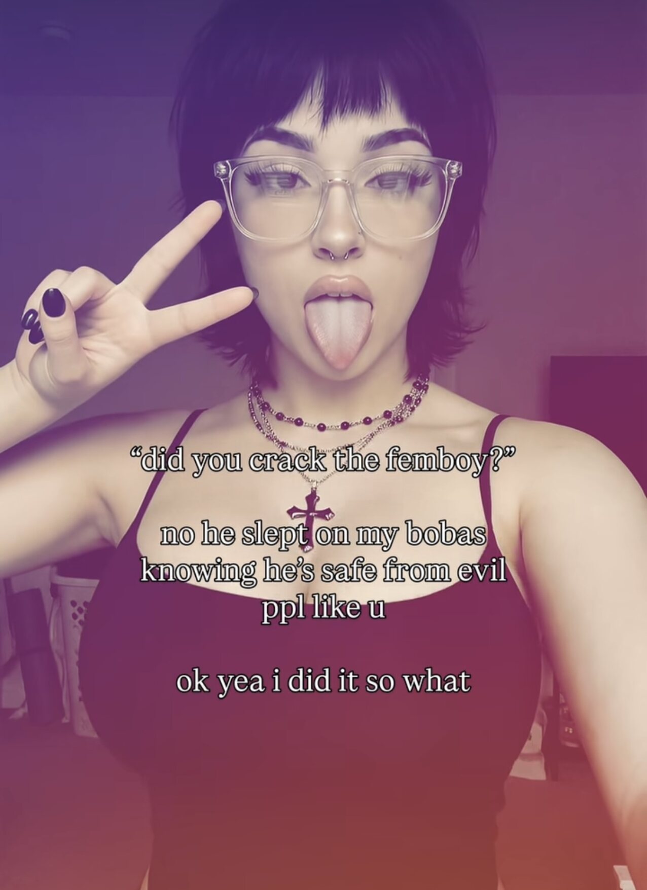 goth alt short hair