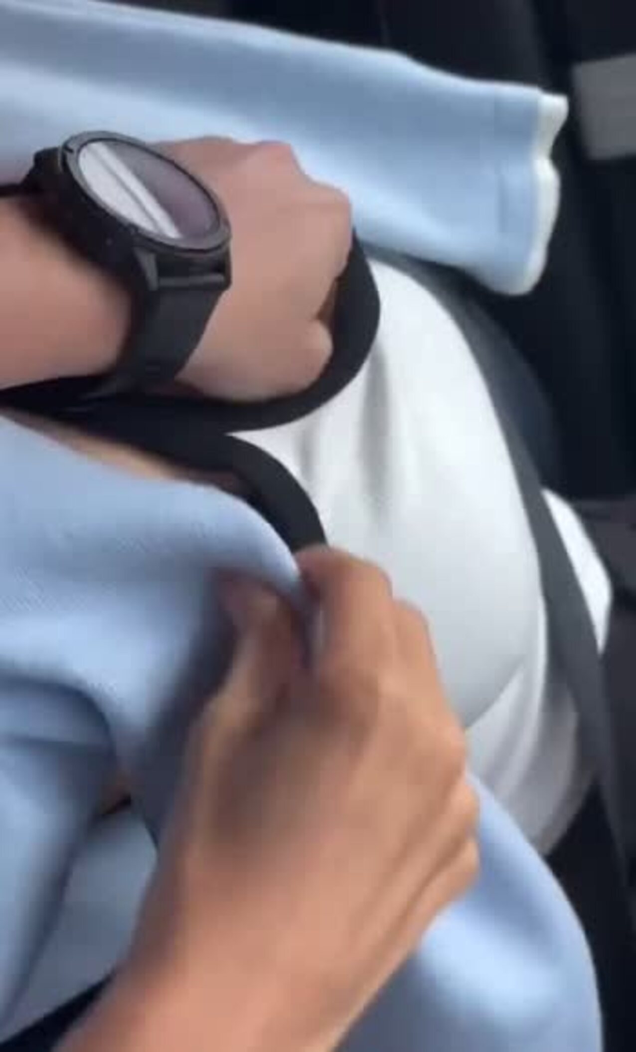 asian fondling boobs