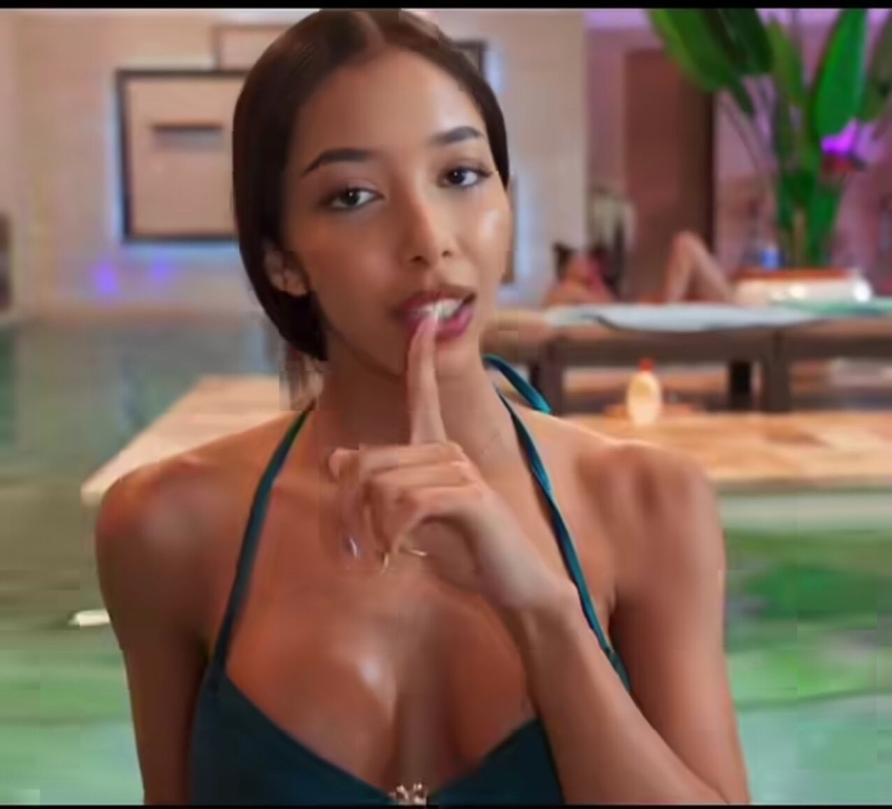 ebony cute pool