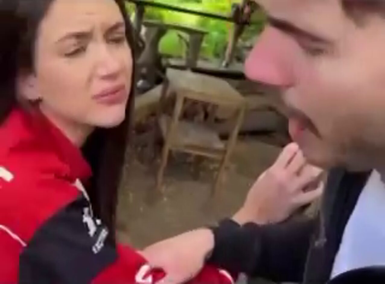 teen brunette public