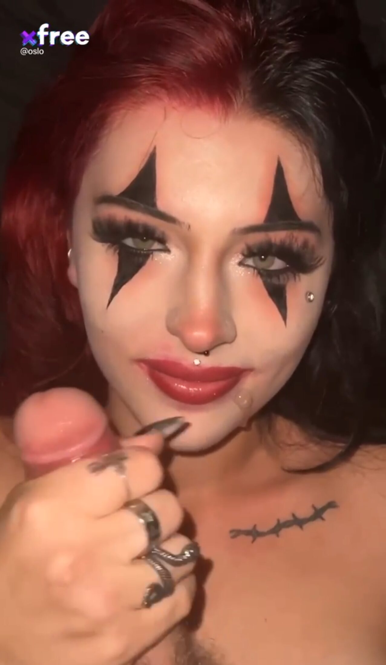 clown blowjob makeup