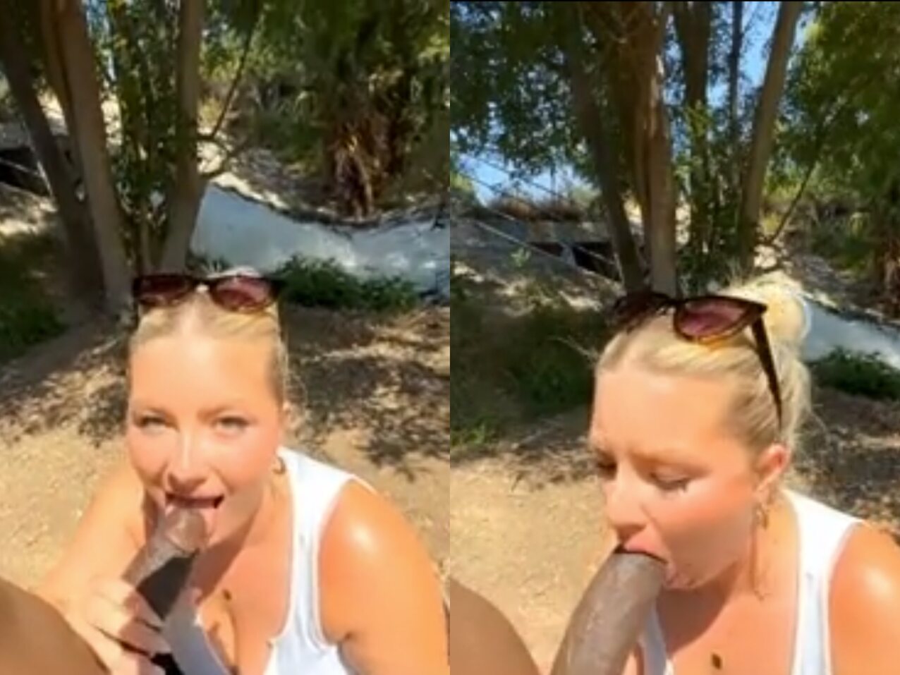 blowjob blonde bbc