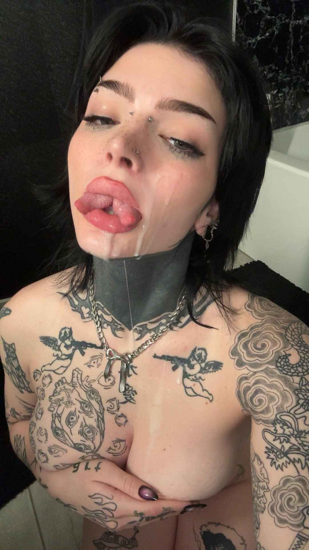 tattooed tits big boobs