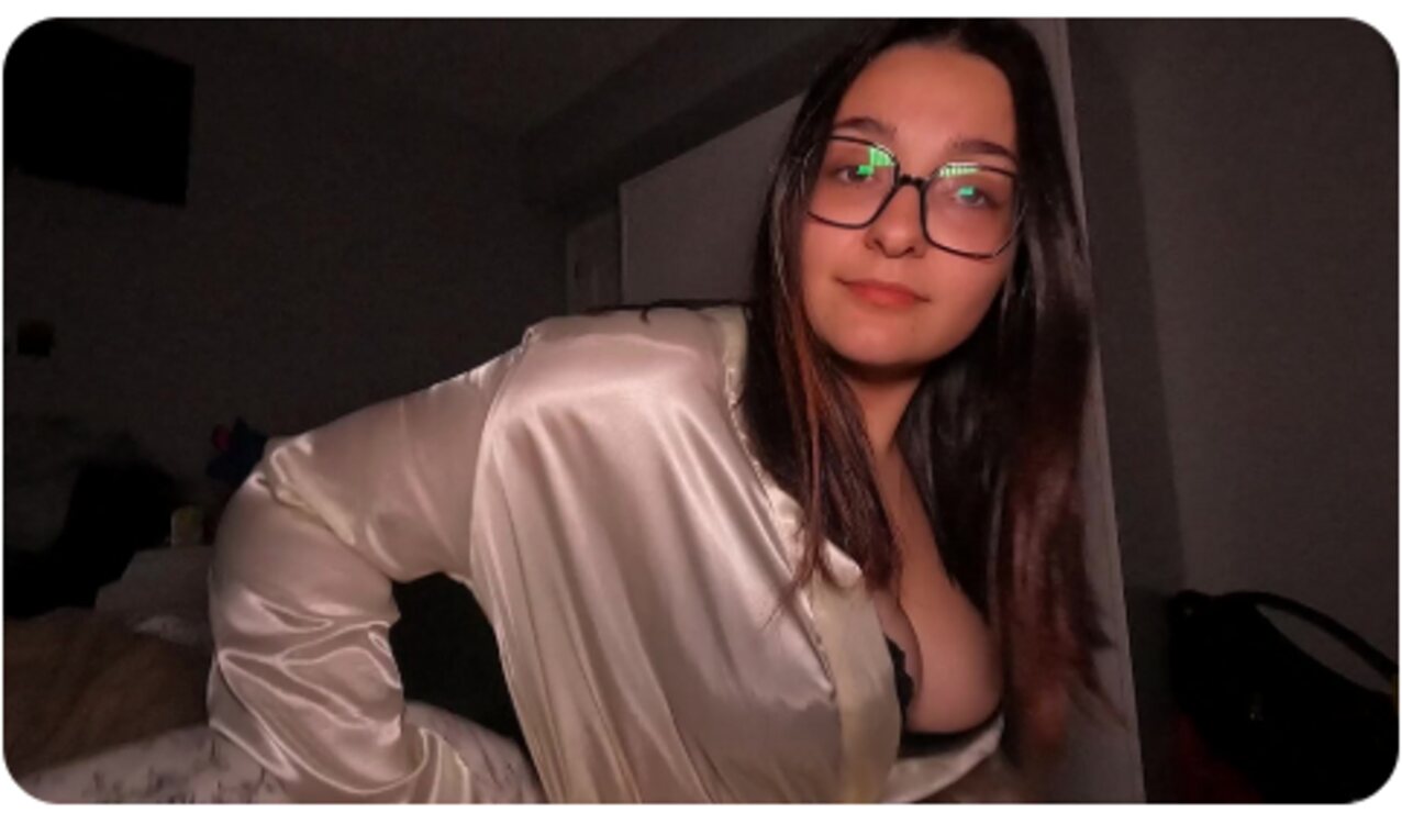 white glasses chubby