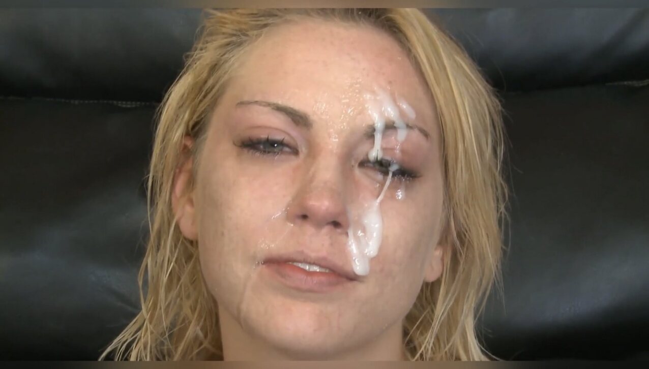 facial cum blonde