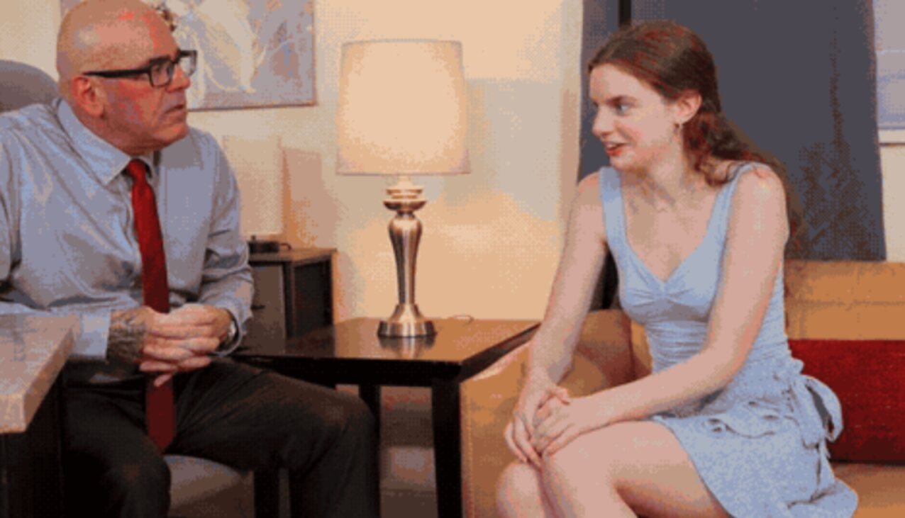 skinny brunette creampie