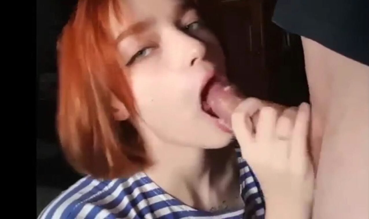 redhead blowjob teen