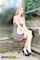 public outdoor blond